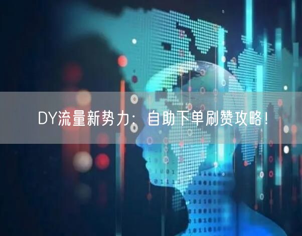 DY流量新势力：自助下单刷赞攻略！